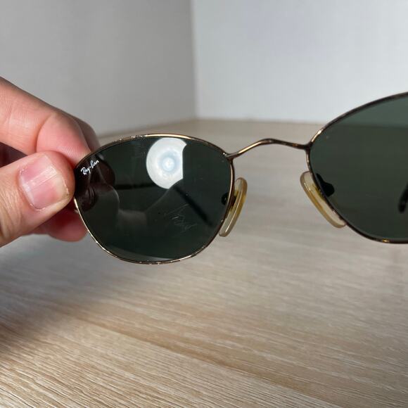 Vintage B&L Ray-Ban W2656 PPAS Sunglasses Slim Line Marble Brown RARE! - Picture 5 of 14